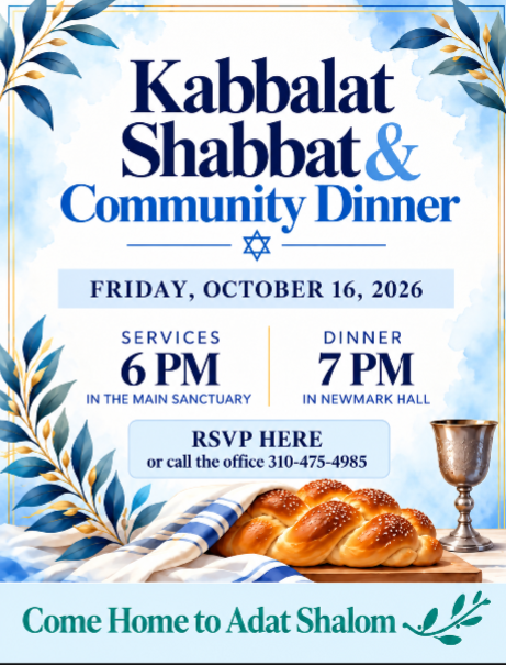 Kabbalat Shabbat and Community Dinner