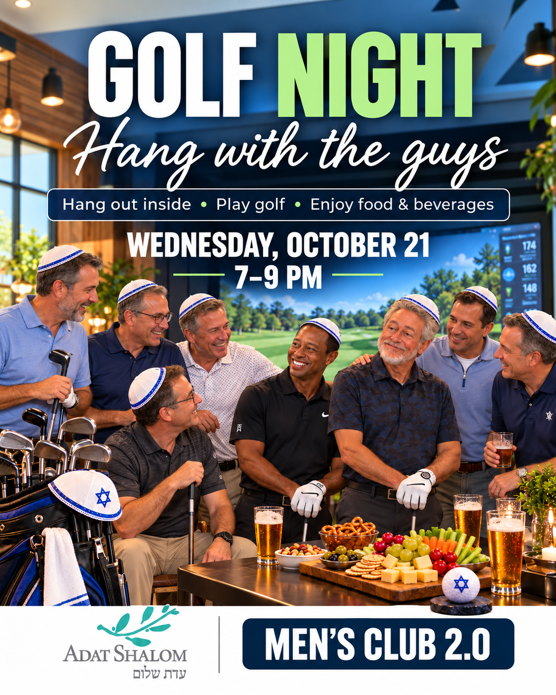 Adat Shalom Men's Club 2.0 Golf Night